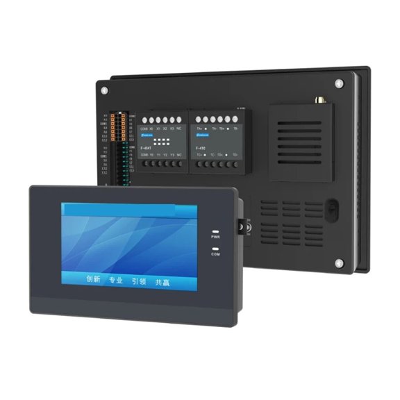 All-in-One PLC Controller DC24V 10 Inputs 13 Outputs 4 High-Speed Pulse PT100 Ethernet Remote Module Supported
