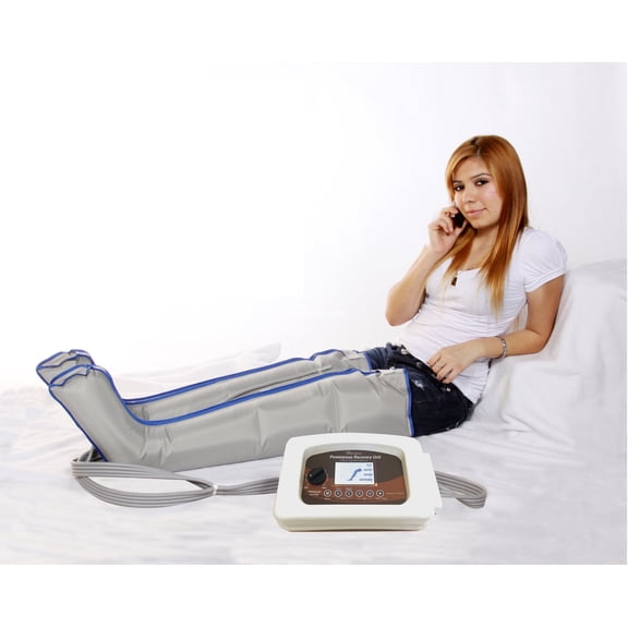 All in One POWERPRESS RECOVERY UNIT Compression Leg Massage System /Medium Full Leg Pair