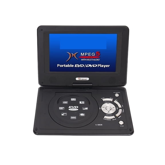 All-in-One Portable DVD Player 11.8" Chassis, 9" HD Swivel Screen Travel Media Player with Game Port