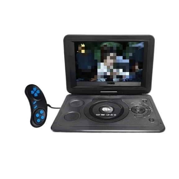 All-in-One Portable DVD Player 13.9" Chassis, HD Swivel Screen Travel Media Player with Game Port