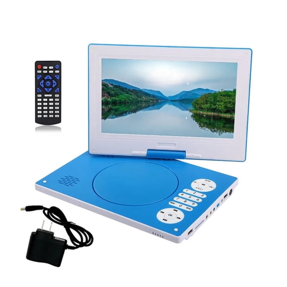 All-in-One Portable DVD Player 13" Chassis, HD Swivel Screen Travel Media Player with USB TF Slots ,Travel Gear