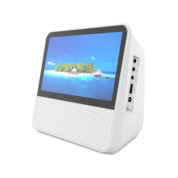 All-in-One Portable DVD Player 7", 1080P Touch Screen Smart Media Unit with Dual-Way Wireless BT ,Travel Gear