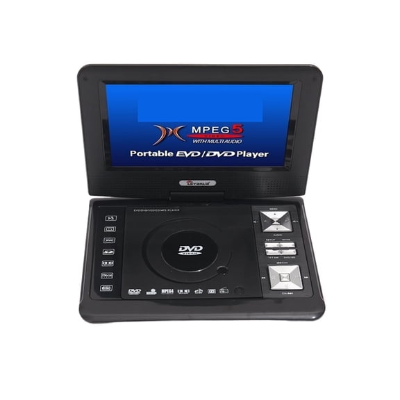 All-in-One Portable DVD Player 9.8" Chassis, HD Swivel Screen Travel Media Player with Game Port