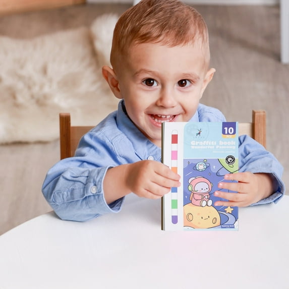 Ohmyroo All-in-One Portable Watercolor Painting Book, Complete Art Set with Built-In Paints for Travel and On-the-Go Creative Projects