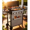 thumbnail image 1 of All-in-One Propane Gas Grill with Grilling & Griddling Functions, 745 Sq.Inch Cooking Space for Patio or Camping, 1 of 7