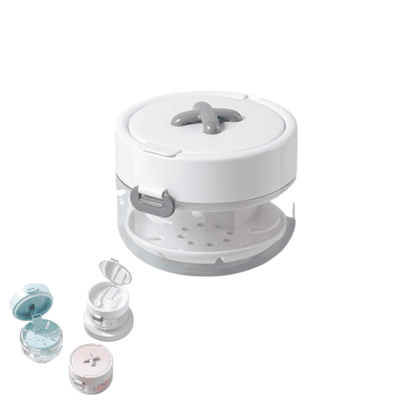 All-in-One Retainer Storage Case, Denture Bath Box with Leak Proof, Portable Mouth Guard Storage Container, Travel Daily Care, For Retainers, Dentures and Night Guards