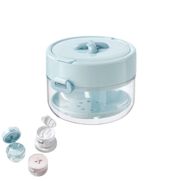 All-in-One Retainer Storage Case, Denture Bath Box with Leak Proof, Portable Mouth Guard Storage Container, Travel Daily Care, For Retainers, Dentures and Night Guards