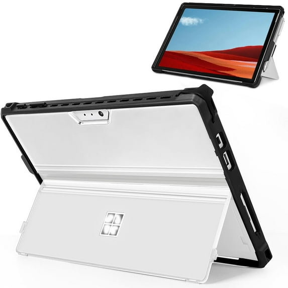 All-in-One Rugged Cover Case with Pen Holder for Microsoft Surface Pro 7 Plus/Pro7/Pro 6/Pro 5/Pro 4/ LTE - Kickstand Protective Case, Compatible with Type Cover Keyboard