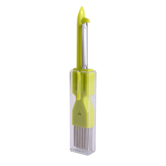 All-in-One Scallion Shredder Peeler Multi Functional Onion Celery Slicer Kitchen Tool With Stainless Steel Blades
