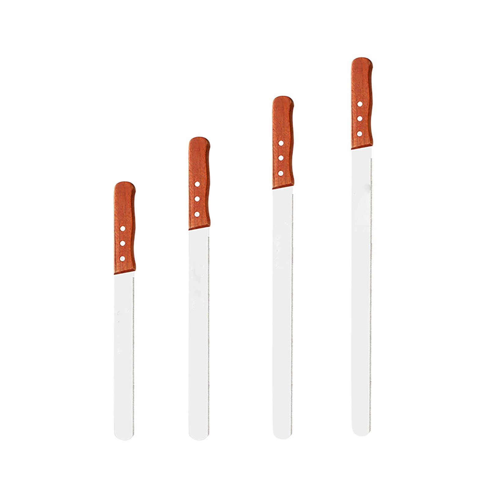 AllinOne Series Cake And Bread Tool Stainless Steel With Wooden Handle. Available In 8/10/12