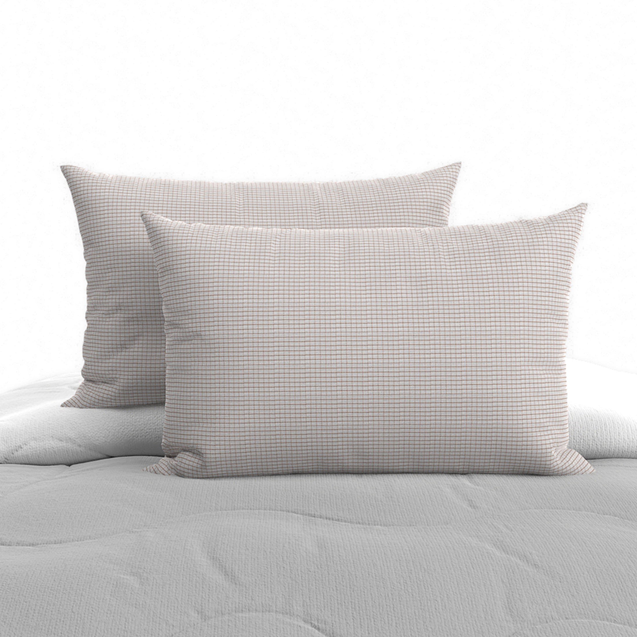 All-in-One Set of 2 Copper Infused Pillow Protector - Std/Qn