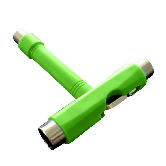 All-in-One Skate Tools Multi-Function Portable Skateboard T Tool Accessory with T-Type Allen Key and L-Type Phillips Head Wrench Screwdriver