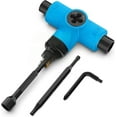 thumbnail image 1 of All-in-One Skate Tools Multi-Function Portable Skateboard T Tool Accessory with T-Type Allen Key and L-Type Phillips Head Wrench Screwdriver, 1 of 7