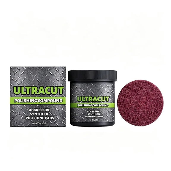 All-in-One Surface Restoration Polish with Pad - Multi-Surface Scratch Remover, All-in-One Solution for Oxide Removal, Polishing & Surface Protection for Metal Stone Household Maintenance (3.53oz)