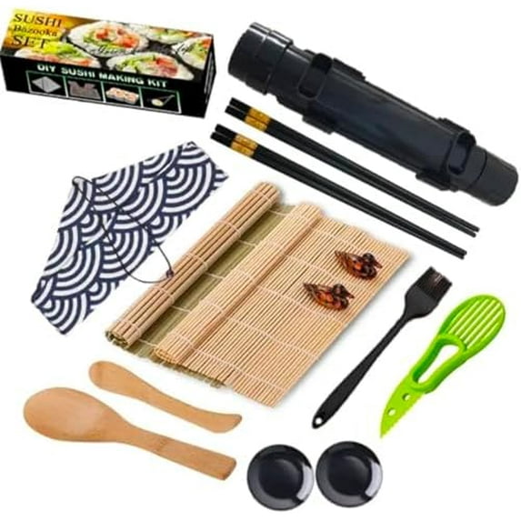 All-in-One Sushi Making Kit – Complete Sushi Rolling Kit with Sushi ...
