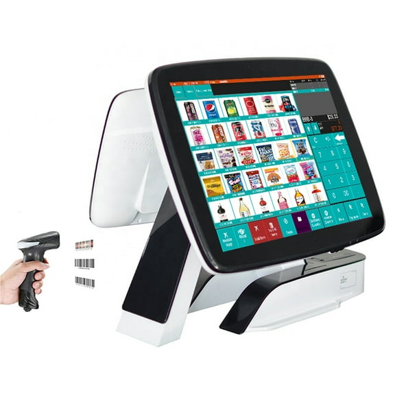 All in One Touch Screen POS Machine Retail Cash Register POS System with Software