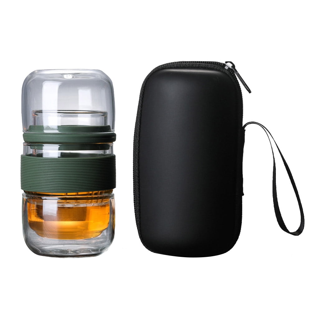 All-in-One Travel Tea Set Portable Glass Tea Set with Carrying Case ...
