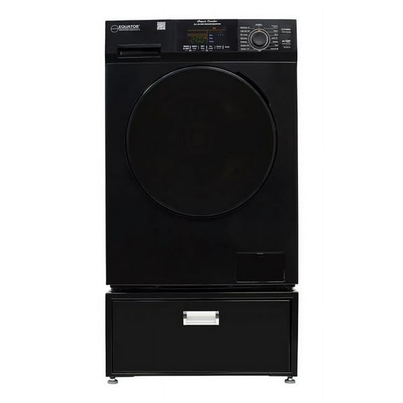All-in-One Washer Dryer VENTED-DRY FASTER than Condense 15lb 110V + Pedestal