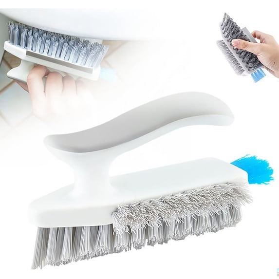 All-in-One Window Slot Cleaning Brush with Scraper – Integrated Window Track, Sill & Frame Cleaner Tool for Narrow Gaps, Cracks, and Household Use