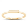thumbnail image 1 of All in Stock Gold-Tone Sterling Silver Single Bar Stackable Ring Size 4, 1 of 3