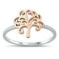 thumbnail image 1 of All in Stock Rose Gold-Tone Sterling Silver Victorian Tree of Life Ring Size 6, 1 of 3