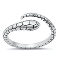 thumbnail image 1 of All in Stock Sterling Silver Adjustable Wild Snake Ring Size 11, 1 of 3