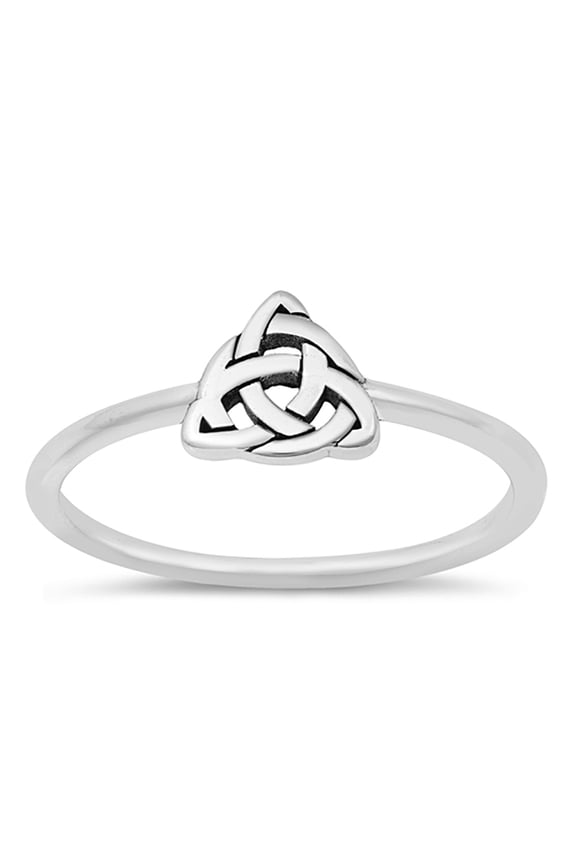 Sterling Silver Celtic Triquetra Ring Size 12