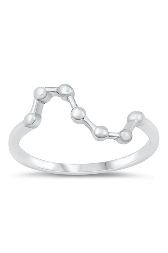 Sterling Silver Constellation Ring Size 8