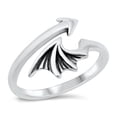 thumbnail image 1 of All in Stock Sterling Silver Dragon Wing and Tail Ring Size 10, 1 of 3