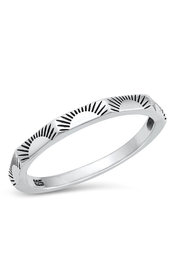 Sterling Silver Dusk Sunset Ring Size 10