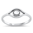 thumbnail image 1 of All in Stock Sterling Silver Intuitive Protection Eye Ring Size 7, 1 of 3