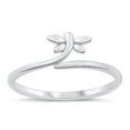thumbnail image 1 of All in Stock Sterling Silver Mini Dragonfly Ring Size 5, 1 of 3
