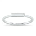 thumbnail image 1 of All in Stock Sterling Silver Single Bar Stackable Ring Size 4, 1 of 3