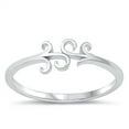 thumbnail image 1 of All in Stock Sterling Silver Victorian Swirl Ring Size 9, 1 of 3