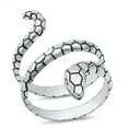 thumbnail image 1 of All in Stock Sterling Silver Wrap Around Snake Ring Size 6, 1 of 3