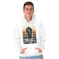 thumbnail image 1 of All in This Together Social Justice Unisex Plus Fleece Graphic Hoodie Brisco Brands 2X, 1 of 5