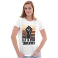 thumbnail image 1 of All in This Together Social Justice Womens Slim Fit Graphic Tee Brisco Brands S, 1 of 5