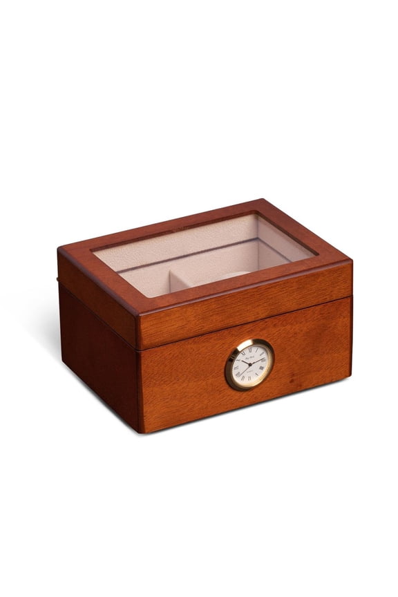 All in Time Watch Box, Double Slot, Cherry Wood