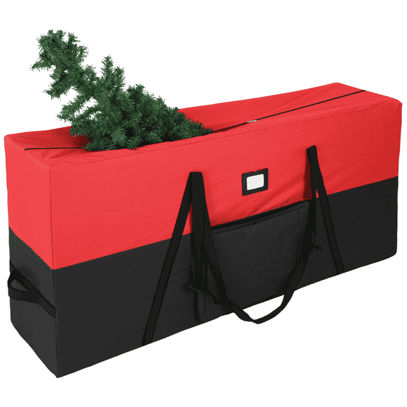 All-in-one Christmas Storage Bag 7.5 FT Xmas Tree Bag with Extra Pocket, Buckles and Handles