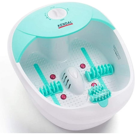 All in one Foot spa Bath Massager safest with Heat, HF Vibration, O2 Bubbles red Light FB10GN