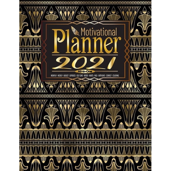 All-in-one: Motivational Planner 2021: At a Glance Multi Tracker - N23
