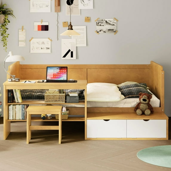 All-in-one Solution - Daybed with Storage and Workspace