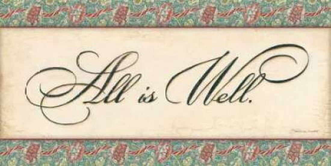 All is Well Canvas Art - Stephanie Marrott (24 x 48)