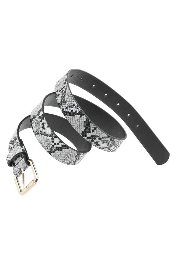 All-match Ladies Waist Belt Women Waist Straps Casual Personality Rectangle Buckle Belt for Adult Security Check