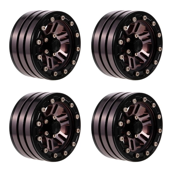 4pieces/set Metal Crawler Wheel Rims Crawler Wheel Hub for 1/10 Remote Car Modified Crawler Upgrade Accessories