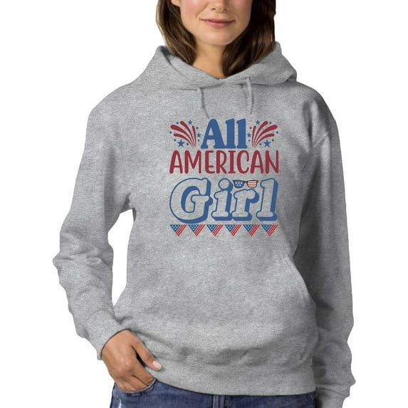 All 'merican Girl Hoodie Women -Image by Shutterstock, Female XX-Large