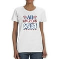 thumbnail image 1 of All 'merican Girl T-Shirt Women -Image by Shutterstock, Female x-Large, 1 of 4