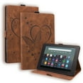 thumbnail image 1 of All-new Fire 7 Tablet Case 7" 12th generation (2022 release),Embossed Butterfly PU Leather Cover Multi-Angle Viewing Folio Stand Cases for Amazon Kindle Fire 7 2022 Release 12th Generation,Brown, 1 of 6