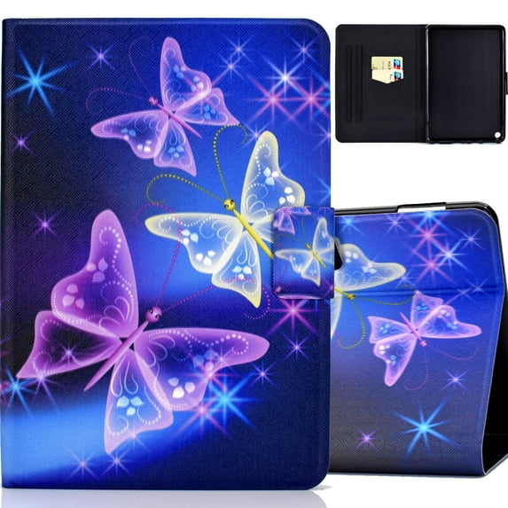 All-new Fire HD 8 Case 10th Gen 2020, Fire HD 8 Plus Case, Allytech PU Leather Shockproof Slim Fit Auto Sleep Wake Folio Flip Stand Cover for Amazon Kindle Fire HD 8 2020/HD 8 Plus, Butterfly