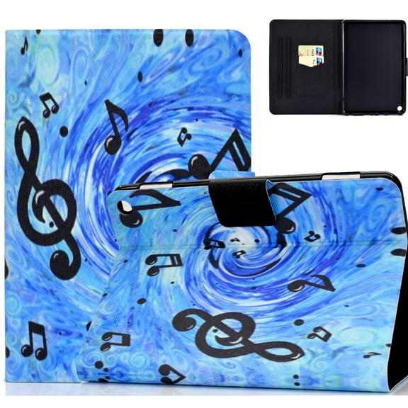 All-new Fire HD 8 Plus Case, Fire HD 8 Case 2020, 10th Generation, Allytech Slim PU Leather Shockproof Flip Folio Kickstand Protective Auto Sleep Wake Cover for Amzon Fire HD 8 Plus/HD 8,Music